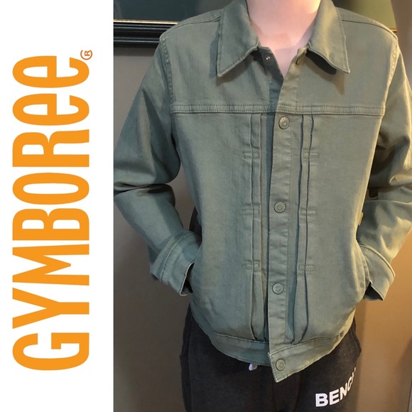 Gymboree Other - 🌹Gymboree Sage Green Jean Jacket - NWT - Boys 7/8